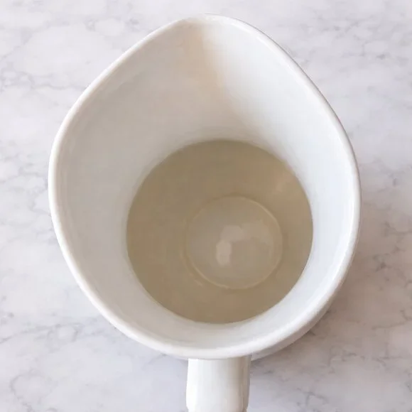 Southern Living Gallery White Embossed Pitcher Vase 10.5" Retired - Picture 5 of 6